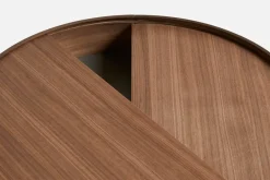 Mesa auxiliar Arc Ø89 cm, Nogal*Woud Discount