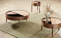 Mesa auxiliar Arc Ø89 cm, Nogal*Woud Discount