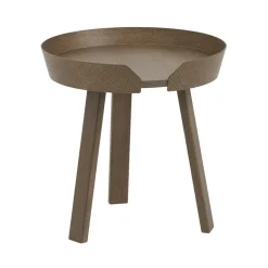 Mesa auxiliar Around, pequeña, Stained dark brown*Muuto Discount