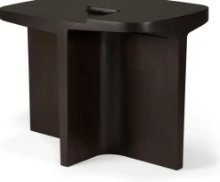 Mesa auxiliar Brutalist, Rose brown mahogany, 60x40 cm*Ethnicraft Hot