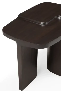 Mesa auxiliar Brutalist, Rose brown mahogany, 60x40 cm*Ethnicraft Hot