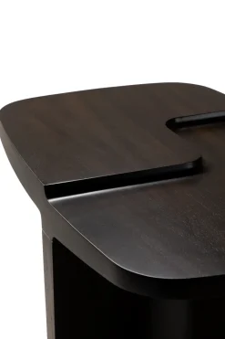 Mesa auxiliar Brutalist, Rose brown mahogany, 60x40 cm*Ethnicraft Hot