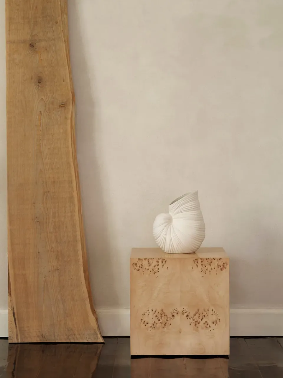 Mesa auxiliar Burl Cube 40x40 cm, Natural*Ferm Living Sale