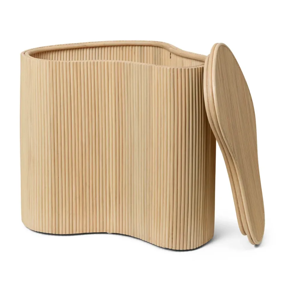 Mesa auxiliar con almacenaje Isola, Natural*Ferm Living New