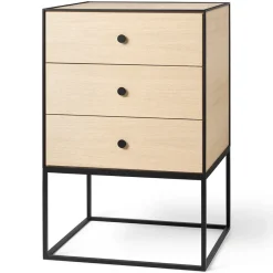 Mesa auxiliar con tres cajones Frame 49, Roble*Audo Copenhagen Discount