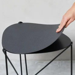 Mesa auxiliar Curve Chameleon Hippo, Black-anthracite*LIND DNA Outlet