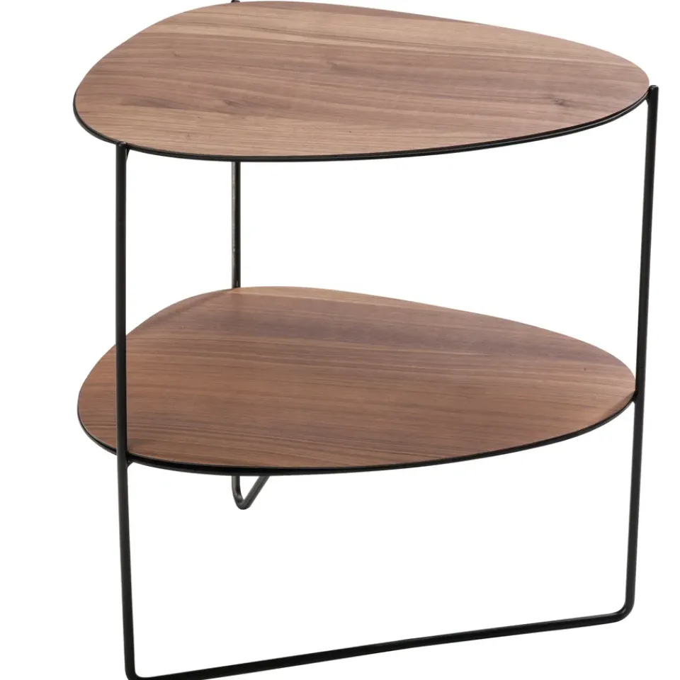 Mesa auxiliar Curve Double, nogal*LIND DNA Clearance