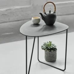 Mesa auxiliar Curve Hippo L, Black-anthracite*LIND DNA