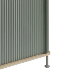 Mesa auxiliar Enfold baja 125x45x63 cm, Oak-Dusty green*Muuto Online