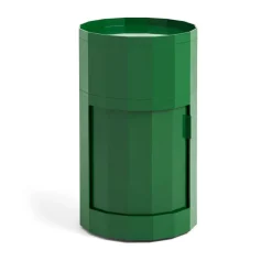 Mesa auxiliar Facet Cabinet high pies/ruedas 66 cm, Spinach green*HAY Outlet