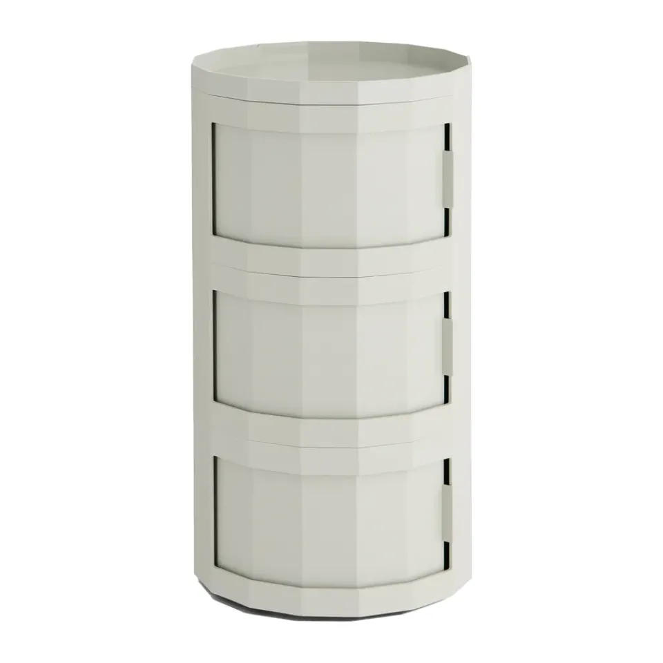 Mesa auxiliar Facet Cabinet 30, Misty grey*HAY