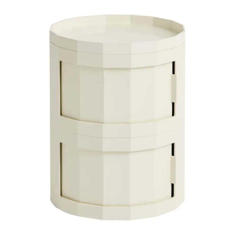 Mesa auxiliar Facet Cabinet 20, Eggshell*HAY