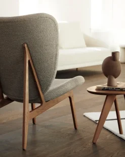 Mesa auxiliar Fin Ø40 cm, Light smoked*NORR11 Best