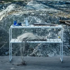 Mesa auxiliar Grythyttan, Roble lacado -estructura galvanizada en caliente*Grythyttan Stålmöbler Hot