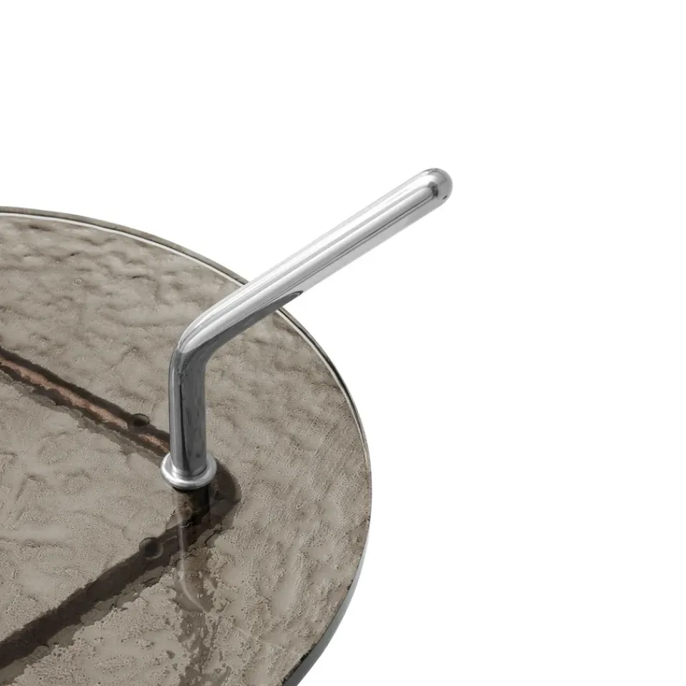 Mesa auxiliar Halten SH9, Smoked glass-stainless steel*&Tradition Outlet