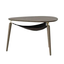 Mesa auxiliar Hang Out, Roble oscuro-latón*Umage Sale