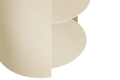 Mesa auxiliar Hide Ø38x41 cm, Light ivory textured*Hem Hot