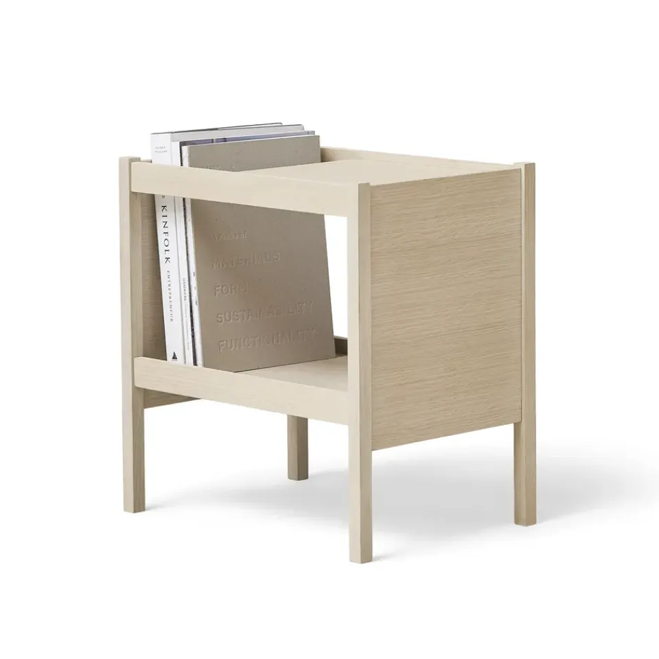 Mesa auxiliar Journal 29x43 cm, Roble blanco*Form & Refine Hot