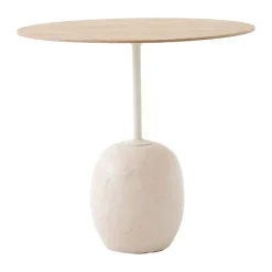 Mesa auxiliar Lato LN9, Oak-Crema diva marble*&Tradition