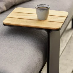 Mesa auxiliar Mega, Teak-soporte lava grey*Cane-line Discount