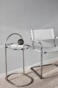 Mesa auxiliar Moves, Cromado, 34,5×51×76,5 cm*Mette Ditmer Outlet