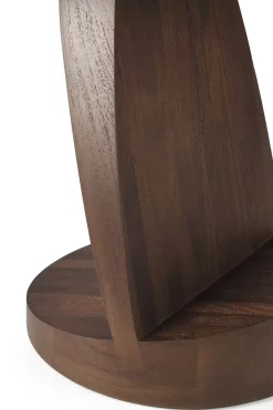 Mesa auxiliar Oblic Ø52 cm, teca tintada en*Ethnicraft Sale