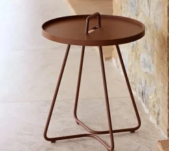 Mesa auxiliar On-the-move Ø44 cm, Desert red*Cane-line New
