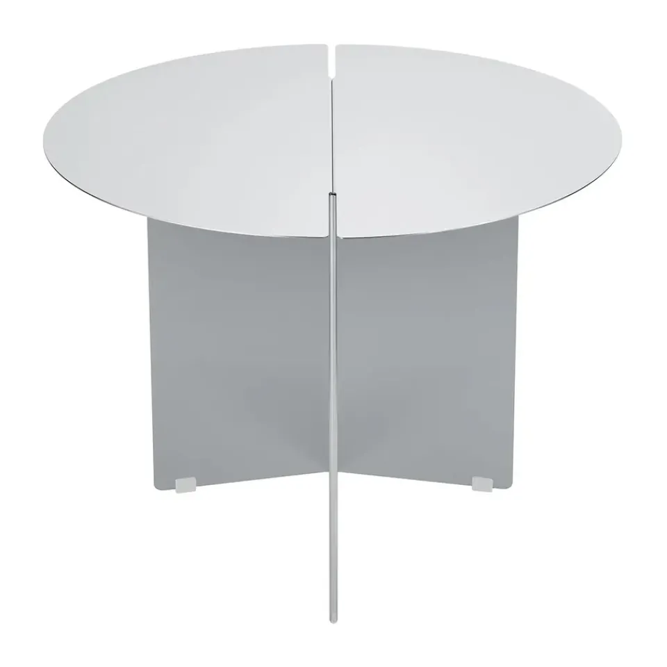 Mesa auxiliar ORU M, Ø50 cm, Acero inoxidable mate*Blomus