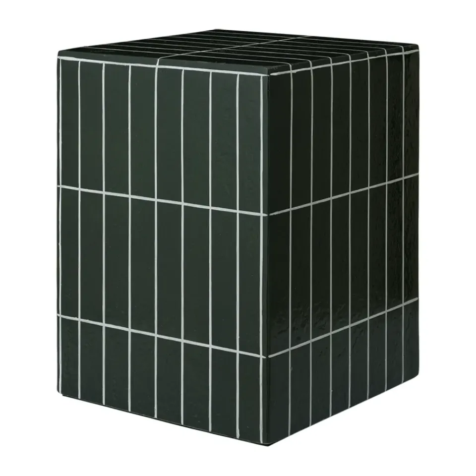 Mesa auxiliar Pillar, Dark green, 32×32×42 cm*Ferm Living New