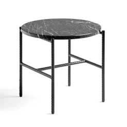 Mesa auxiliar Rebar Ø45 cm, Black marble-black*HAY Online