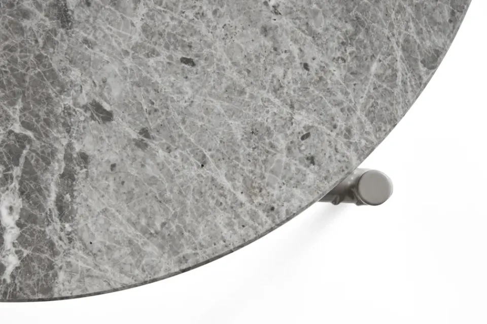 Mesa auxiliar Rebar Ø45 cm, Grey marble-fossil*HAY Hot