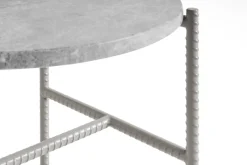 Mesa auxiliar Rebar Ø45 cm, Grey marble-fossil*HAY Hot