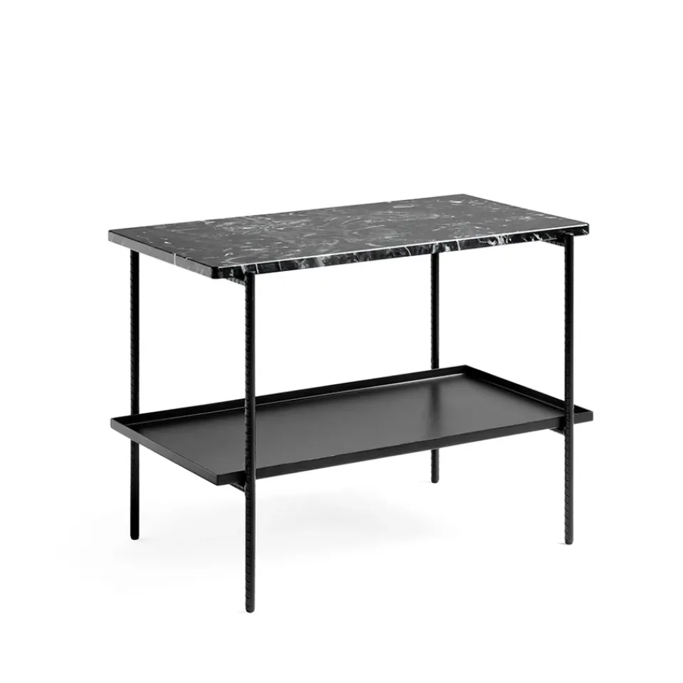 Mesa auxiliar Rebar 75x44x55 cm, Black marble-black*HAY Clearance