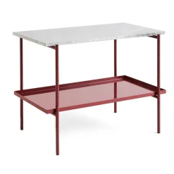 Mesa auxiliar Rebar 75x44x55 cm, Grey marble-barn red*HAY Outlet
