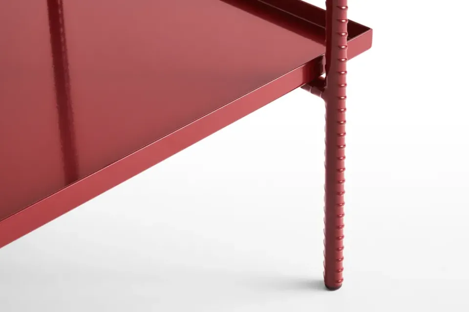 Mesa auxiliar Rebar 75x44x55 cm, Grey marble-barn red*HAY Outlet