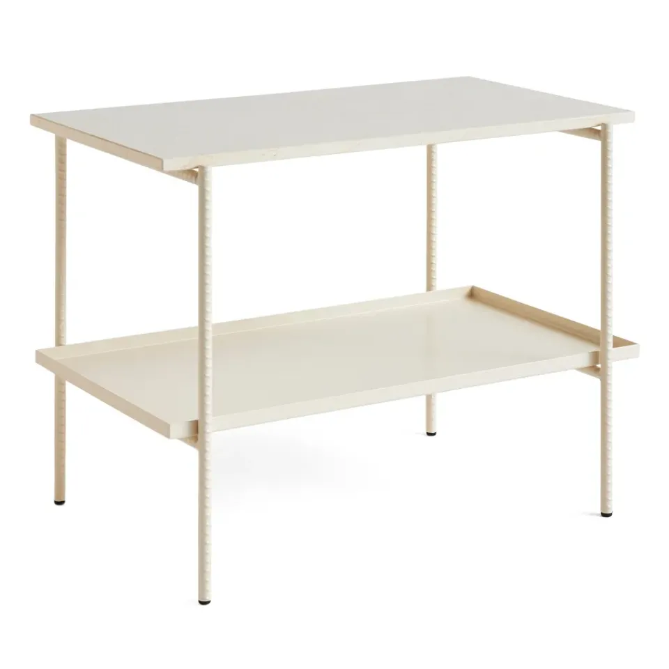 Mesa auxiliar Rebar 75x44x55 cm, marble-alabaster*HAY