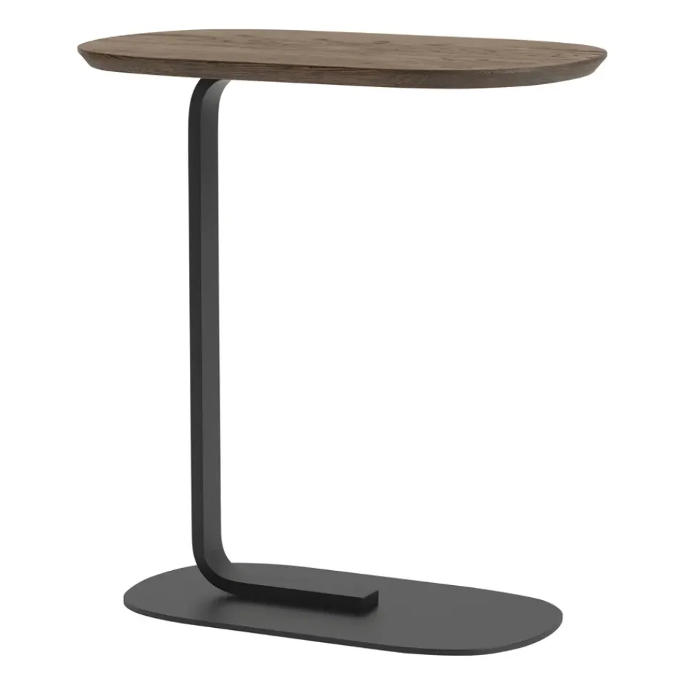Mesa auxiliar Relate 60,5 cm, roble ahumado-negro*Muuto New