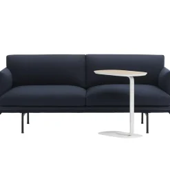 Mesa auxiliar Relate 60,5 cm, roble, blanco*Muuto Clearance