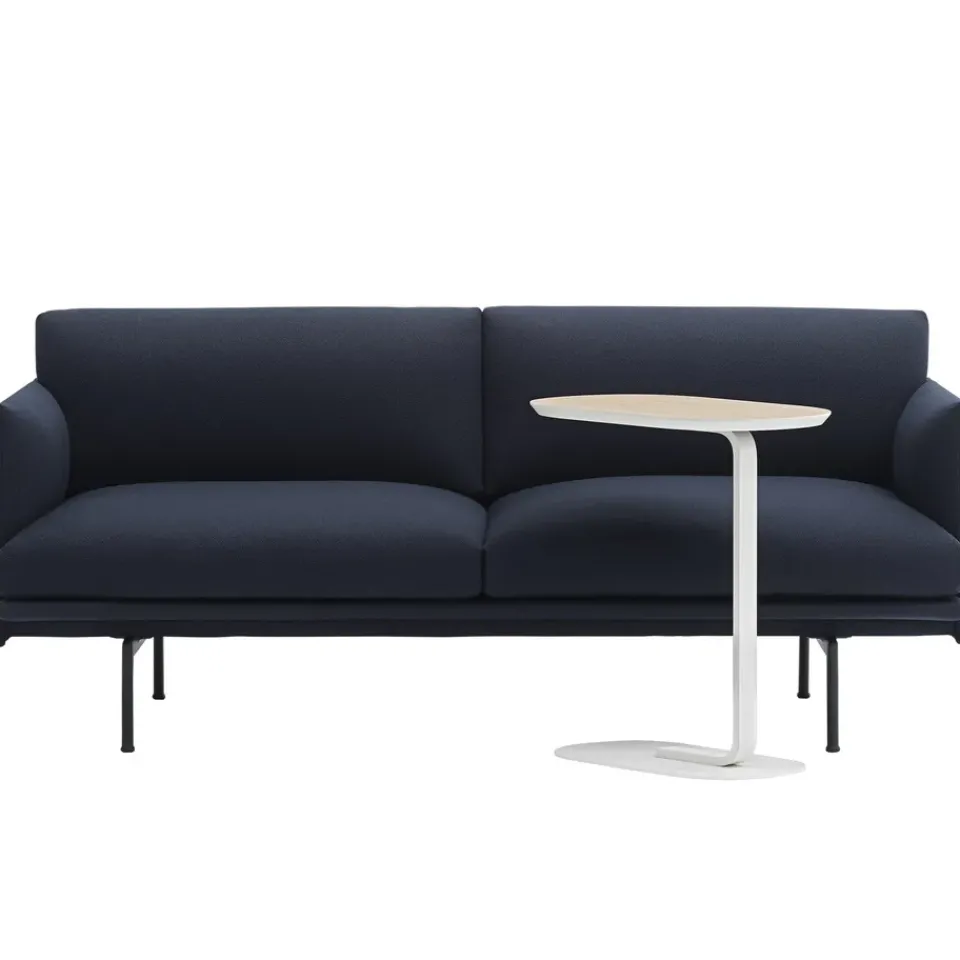 Mesa auxiliar Relate 60,5 cm, roble, blanco*Muuto Clearance