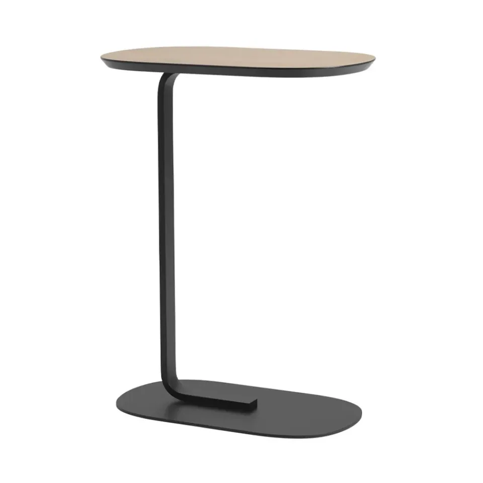 Mesa auxiliar Relate 73,5 cm, Oak veneer-Black*Muuto Best
