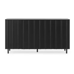 Mesa auxiliar Rib 45x159 cm, Soft Black*Normann Copenhagen Discount