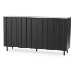 Mesa auxiliar Rib 45x159 cm, Soft Black*Normann Copenhagen Discount