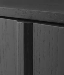 Mesa auxiliar Rib 45x159 cm, Soft Black*Normann Copenhagen Discount