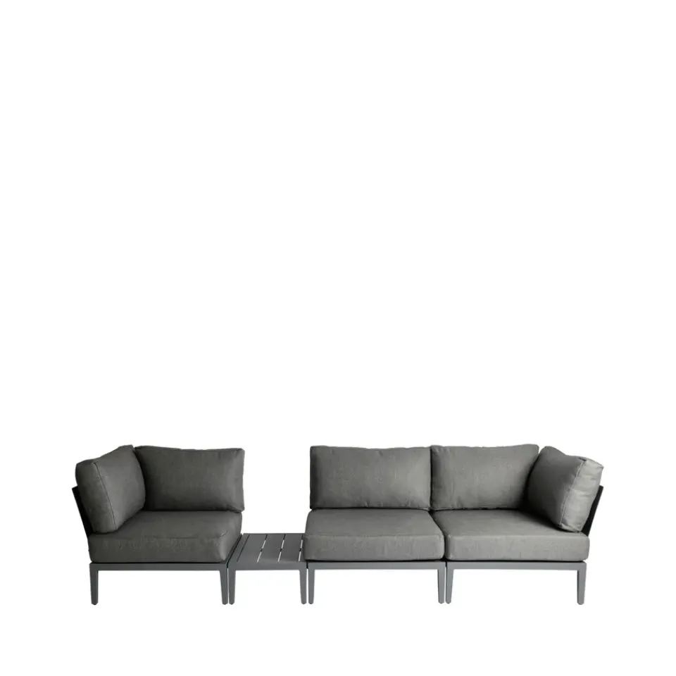 Mesa auxiliar Santander 75x43x24 cm, aluminio*1898 Clearance