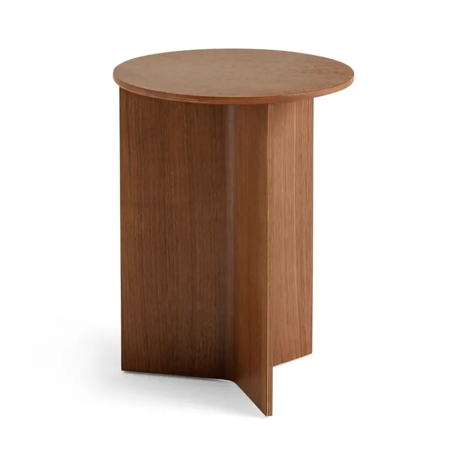 Mesa auxiliar Slit high Ø35 cm, Lacquered walnut*HAY Sale
