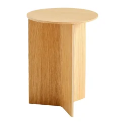 Mesa auxiliar Slit high Ø35 cm, Lacquered oak*HAY Outlet
