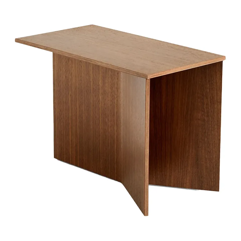 Mesa auxiliar Slit Oblong 27,5x49 cm, Lacquered walnut*HAY Hot