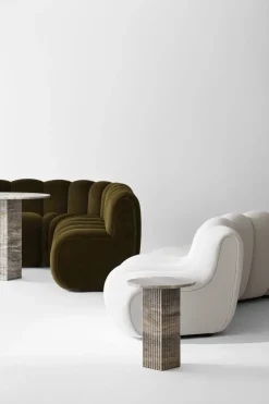 Mesa auxiliar Soho, Tufo plateado, Ø40 × 50 cm*NORR11 Hot