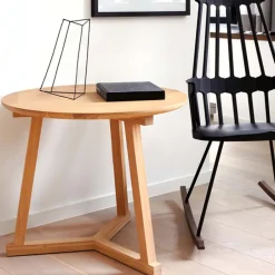 Mesa auxiliar Tripod, Black oak small 56x46 cm*Ethnicraft Hot