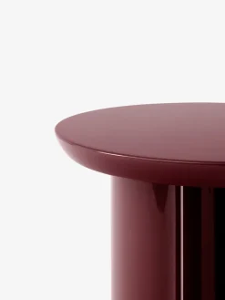 Mesa auxiliar Tung JA3, burgundy red*&Tradition New